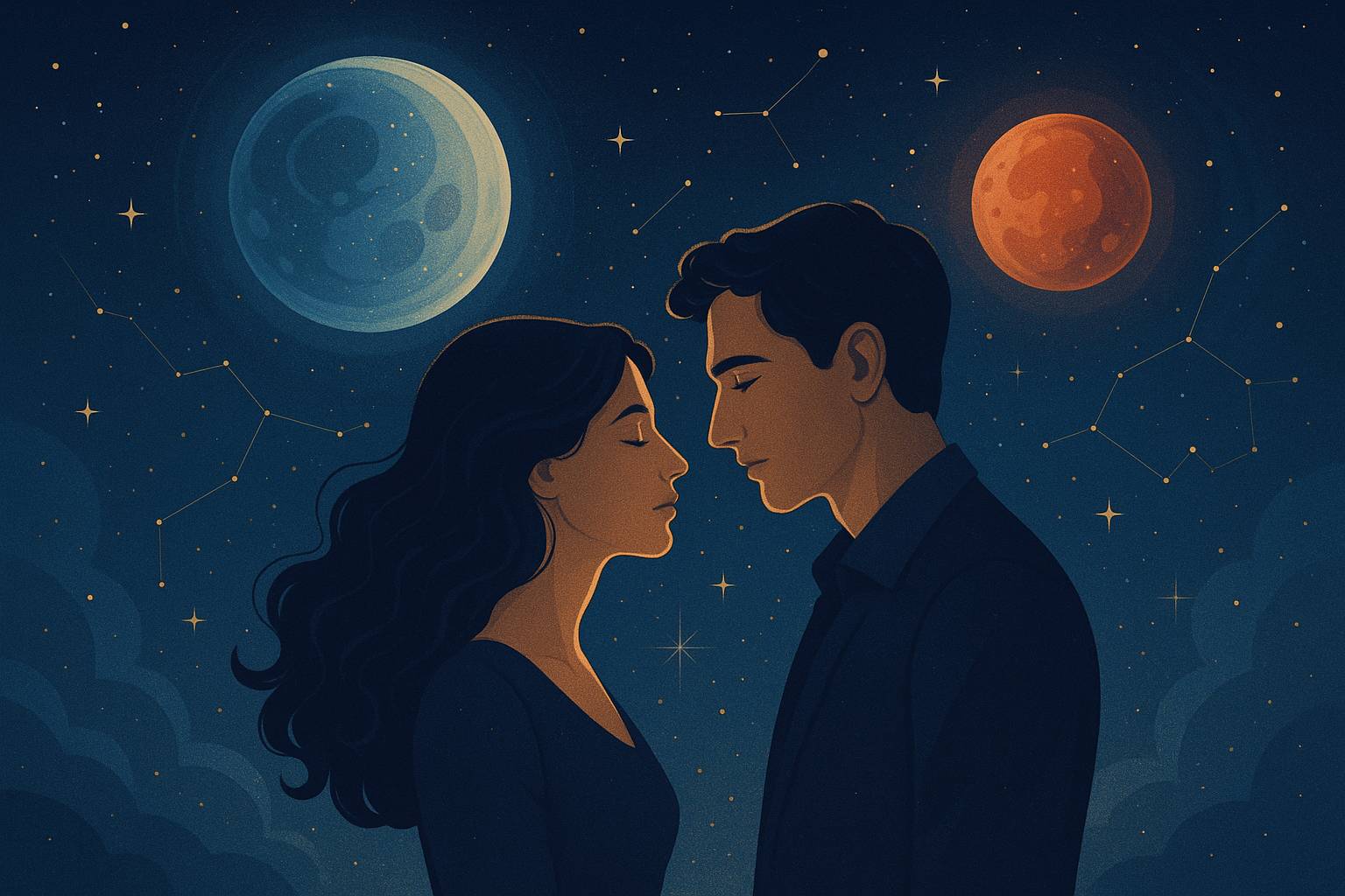 Cómo influyen Mercurio y Marte en la compatibilidad de pareja